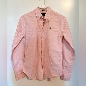 Rauph Lauren Button Down Shirt, Long Sleeve, Pink